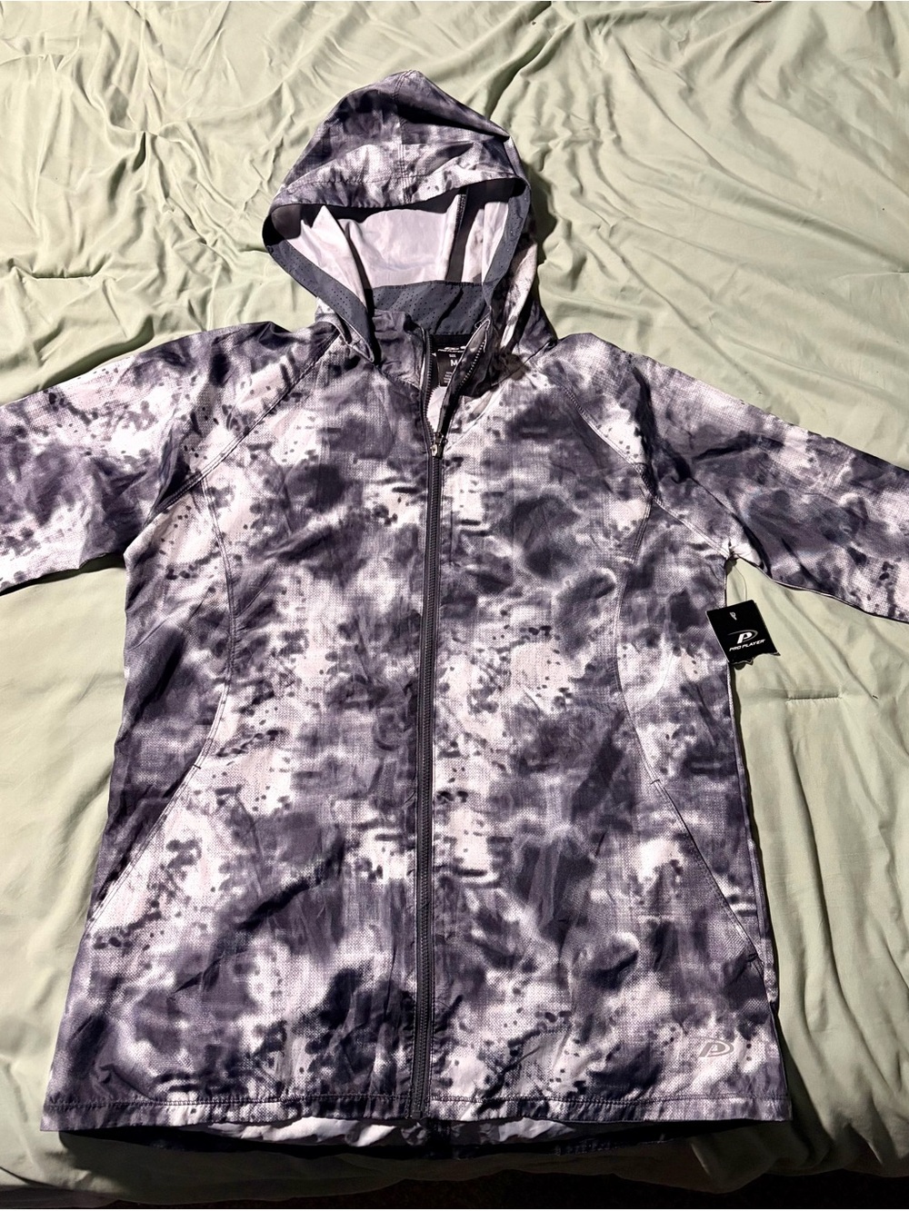 Pro Player Tie-Dye Hooded Raincoat